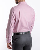 Camisa Casual 100% Algodão em Encarnado Escuro