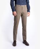 Dark Brown Regular Chino Trousers