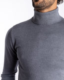 Light Grey Turtleneck 100% Flece wool