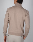 Light Brown Turtleneck 100% Merino Wool