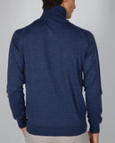 Blue Turtleneck 100% Merino Wool