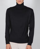 Black Turtleneck 100% Merino Wool