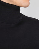 Black Turtleneck 100% Merino Wool