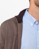 Brown Cardigan 100% Wool
