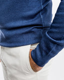 Camisola 100% Lã Merino em Azul