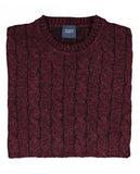 Burgundy Crew Neck Sweater
