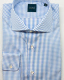 Camisa Clássica 100% Algodão em Azul Claro