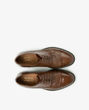 Dark Brown Derby Shoes 100% Leather