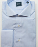 Camisa Clássica 100% Algodão em Azul Claro