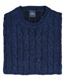 Dark Blue Crew Neck Sweater