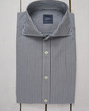 Camisa Casual 100% Algodão em Azul Escuro