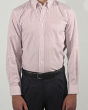 Camisa Clássica 100% Algodão em Encarnado Escuro