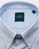 Camisa Clássica 100% Algodão em Azul Claro