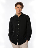 Camisa Casual 100% Algodão em Verde Escuro