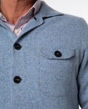 Light Blue Cardigan 100% Wool