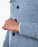 Light Blue Cardigan 100% Wool