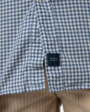 Camisa Casual 100% Algodão em Azul Escuro