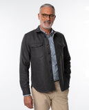 Camisa Casual em Cinzento Escuro