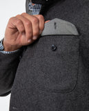 Camisa Casual em Cinzento Escuro