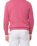 Camisola Decote em V em Encarnado