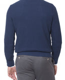 Blue Crew Neck Sweater 100% Cotton