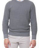 Grey Crew Neck Sweater 100% Cotton