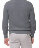 Grey Crew Neck Sweater 100% Cotton