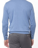 Camisola Decote em V em Azul Claro