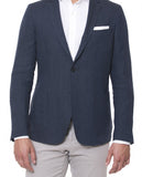 Dark Blue Sports Jacket 100% Linen