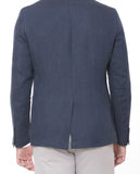 Dark Blue Sports Jacket 100% Linen