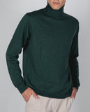 Green Turtleneck 100% Merino Wool