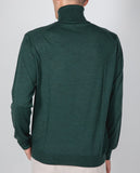 Camisola Gola Alta 100% Lã Merino em Verde