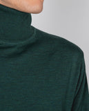 Green Turtleneck 100% Merino Wool