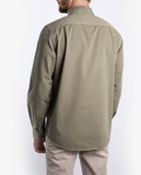 Camisa Casual 100% Algodão em Verde Seco