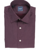 Camisa Casual 100% Algodão em Bordeaux Escuro