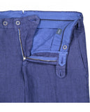 Calças Chinos Soft Slim em Azul Escuro
