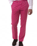Calças Chinos Regular em Cor-de-rosa Escuro