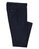 Dark Blue Classic Trousers Soft Slim 100% Cotton