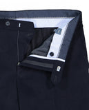 Dark Blue Classic Trousers Soft Slim 100% Cotton