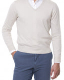 Light Beige V Neck Sweater