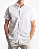 Camisa Casual 100% Algodão em Branco