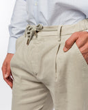Light Grey Soft Slim Chino Trousers