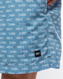 Petrol Blue Swim Shorts 100% Poliester