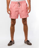 Dark Red Swim Shorts 100% Poliester