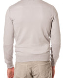 Light Grey Crew Neck Sweater 100% Wool