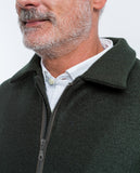 Dark Green Jacket 100% Flece wool