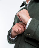 Dark Green Jacket 100% Flece wool
