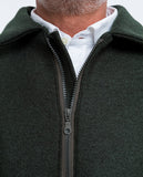 Dark Green Jacket 100% Flece wool