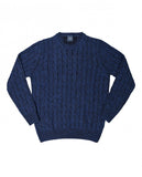 Dark Blue Crew Neck Sweater