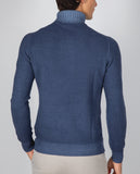 Blue Turtleneck 100% Flece wool